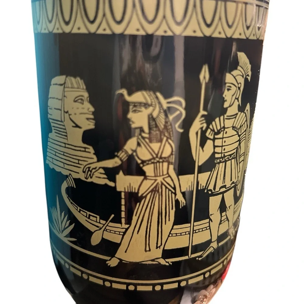 Vintage 1962 Bottle/Vase/Decantur with Handles, Jim Beam, Cleopatra Design